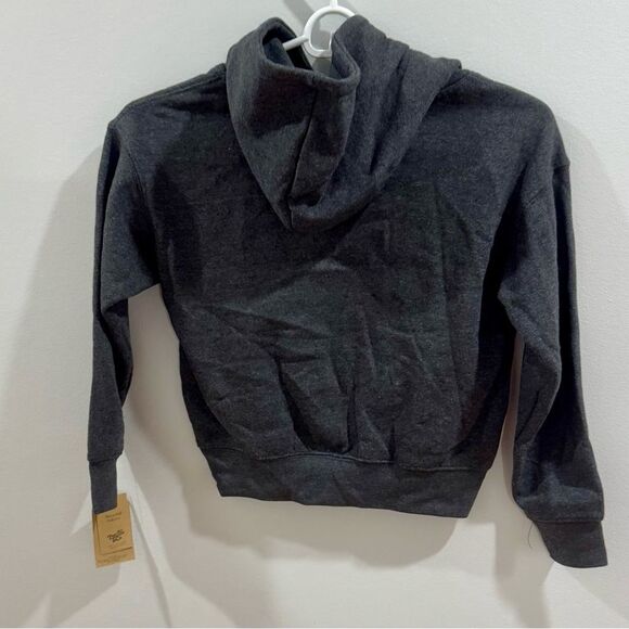 Kids “Can’t Pinch This” green and gray shamrock hoodie size small NWT - Picture 3 of 5